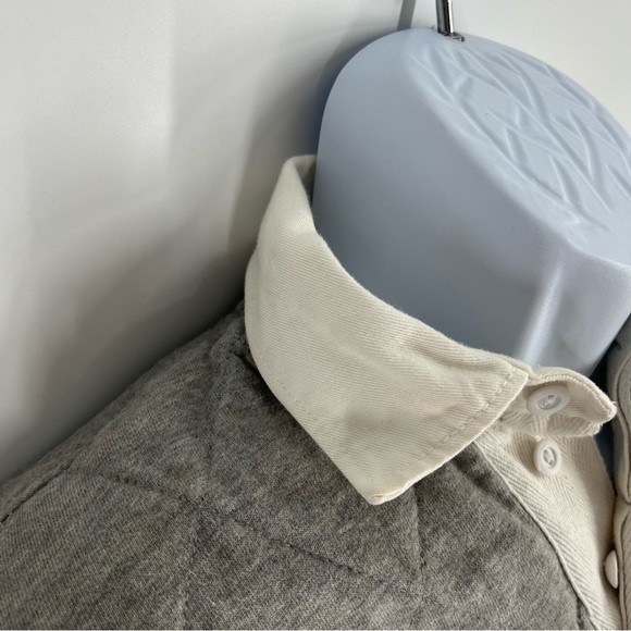 Polo Ralph Lauren Shirt Adult Small Grey White Rugby Custom Fit Padded Collared - Picture 5 of 12